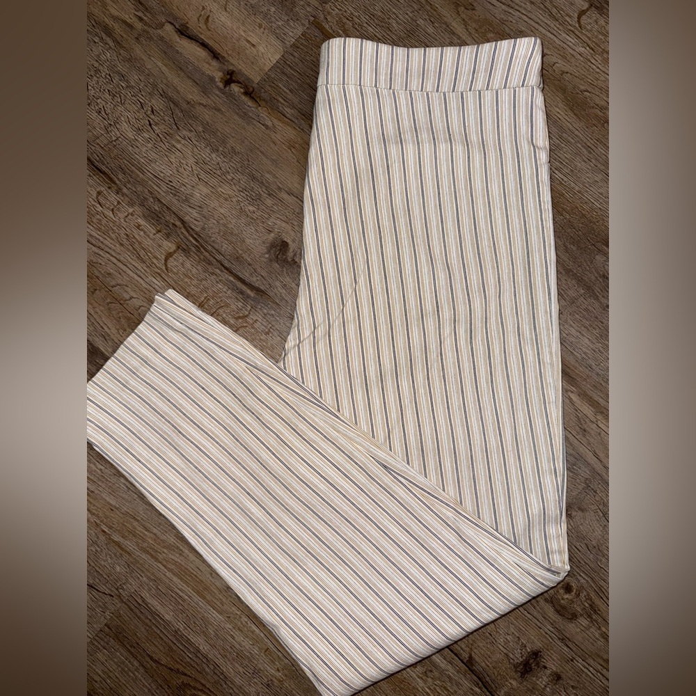 Zac & Rachel • Striped Stretch Pull On Ankle Pants - Picture 6 of 9